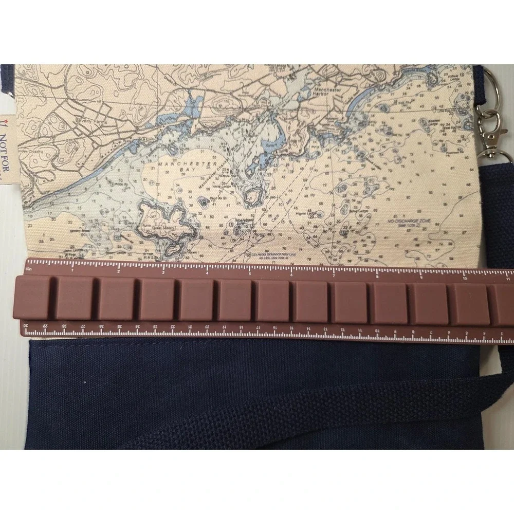 Not For Navigation Crossbody Bag‎ Medium Blue Manchester Bay Excellent Map Print